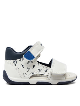 Geox Geox Сандали B Sandal Tapuz Boy B450XB 000BC C0293 Бял