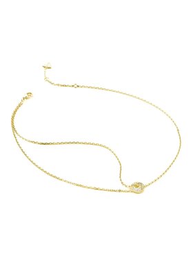 Guess Guess Naszyjnik JUBN05223JW-YG Złoty