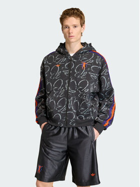 adidas adidas Bluza techniczna 161658 Czarny Loose Fit