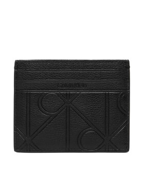 Calvin Klein Calvin Klein Kreditinių kortelių dėklas Xl Emblem Aop Emboss Card Case LV04D1174G Juoda