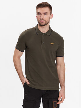 Aeronautica Militare Aeronautica Militare Polokošile 231PO1308P82 Khaki Regular Fit