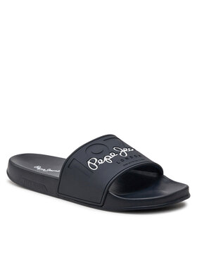 Pepe Jeans Natikači Slider Young M PMS70147 Mornarsko Modra