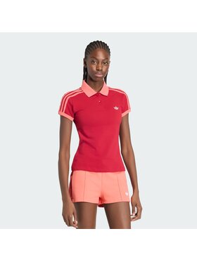 adidas adidas Polo 159123 Czerwony Slim Fit