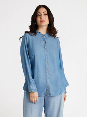 Fiorella Rubino Fiorella Rubino Koszula 5467T001209N004 Turkusowy Regular Fit