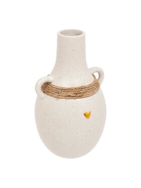 MIAhome MIAhome Wazon ceramiczny 22x12x13 cm BETI Biały