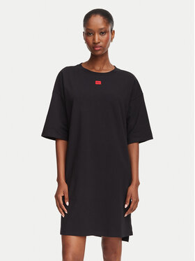 HUGO HUGO Cămașă de noapte Nite 50566619 Negru Relaxed Fit