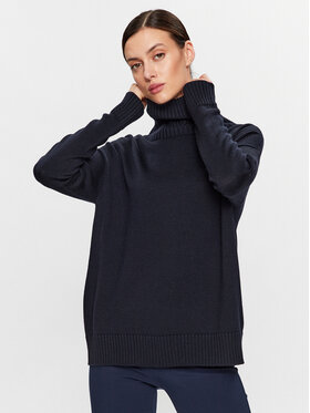 Max Mara Leisure Max Mara Leisure Dolčevita Nuble 2333660936 Tamnoplava Regular Fit