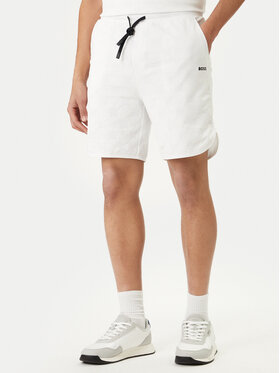 BOSS BOSS Sporta šorti Member 50558883 Balts Relaxed Fit