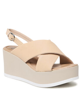 Bata Bata Sandały 6648614 Beżowy
