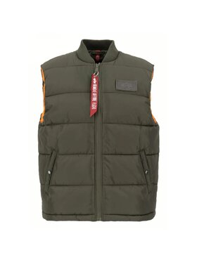 Alpha Industries Alpha Industries Kamizelka AI.118109-142 Zielony Regular Fit