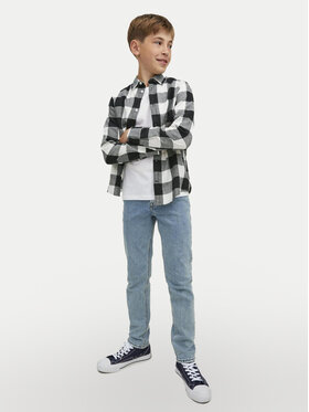 Jack&Jones Junior Srajca Gingham 12183050 Siva Regular Fit