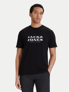 Jack & Jones Jack & Jones T-Shirt Fusion 12289880 Czarny Regular Fit