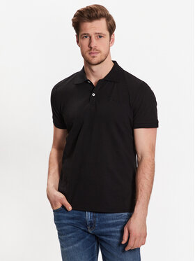 Geox Geox Polokošile Piquet M3510D-T2994 F9000 Černá Regular Fit