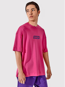 Togoshi Togoshi T-Shirt Unisex TG22-TSM001 Różowy Oversize