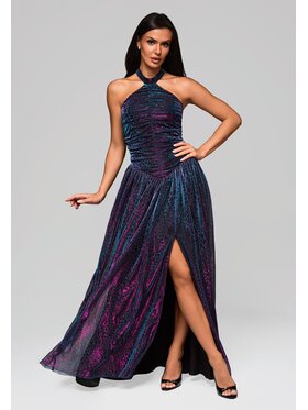 Ombre Ombre Sukienka wieczorowa LA-OM-DLR217 Kolorowy Regular Fit