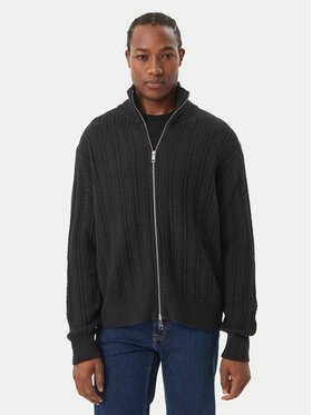 Calvin Klein Calvin Klein Strickjacke LV04LH324G Schwarz Regular Fit