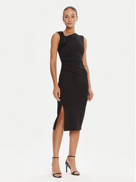 Rinascimento Rinascimento Φόρεμα κοκτέιλ CFC0125330003 Μαύρο Slim Fit