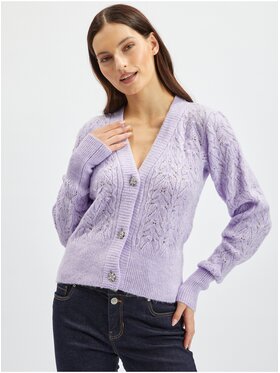 Orsay Orsay Kardigan 511194-447000__XS Fioletowy Regular Fit