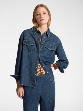 Elena Mirò Elena Mirò Camicia 5406P100222N034 Blu Regular Fit