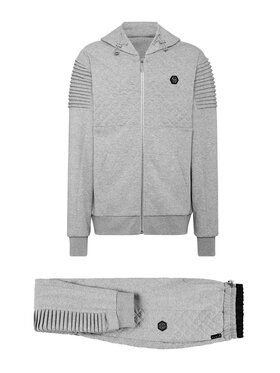 PHILIPP PLEIN PHILIPP PLEIN Sada mikina a látkové kalhoty 8859 Šedá Regular Fit