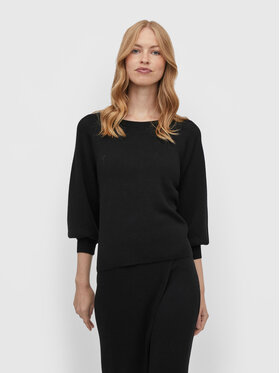 Vila Vila Пуловер Marla 14076045 Черен Relaxed Fit