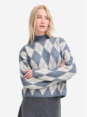 b.young b.young Πουλόβερ Maglione BYNAFTA Γκρι Regular Fit