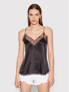 IRO IRO Top Berwyn IROF020 Negru Relaxed Fit