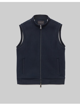 Borgio Borgio Bezrękawnik montemezzo Granatowy Slim Fit