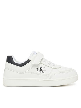 Calvin Klein Jeans Calvin Klein Jeans Сникърси Low Cut Lace-Up/ Velcro Sneaker V1X9-82077-1355 S Бял