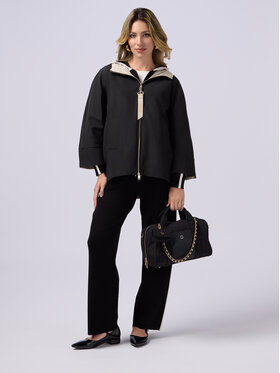 Oltre Oltre Spodnie materiałowe P654J002132N033 Czarny Baggy Fit