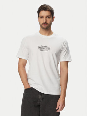 Jack & Jones Jack & Jones T-Shirt Cassis 12295049 Biały Regular Fit