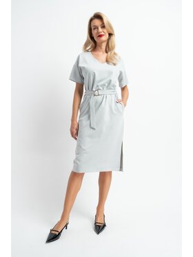 CLICK CLICK Koktejlové šaty Sukienka Gloria Gray Šedá Standard Fit
