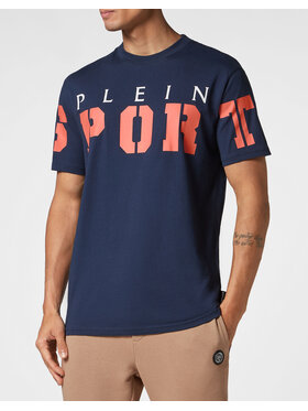 Plein Sport Plein Sport T-Shirt 1085 Błękitny Regular Fit