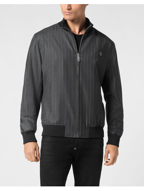 PHILIPP PLEIN PHILIPP PLEIN Bomber 22221 Grigio Regular Fit