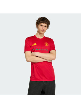 adidas adidas Koszulka techniczna 168852 Czerwony Regular Fit