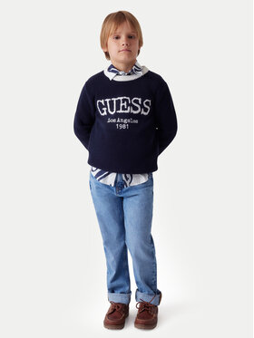 Guess Guess Džínsy L6RA01 D58M2 Modrá Straight Fit