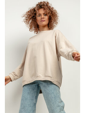 Tessita Tessita Bluza T417/3/M-L Beżowy Oversize