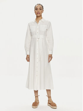 ONLY ONLY Рокля тип риза Callie 15318799 Бял Regular Fit