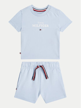 Tommy Hilfiger Tommy Hilfiger Set T-Shirt und Shorts Monotype KN0KN02047 Himmelblau Regular Fit