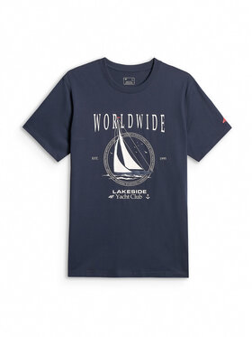 4F 4F T-Shirt LAKESIDE ESCAPE Granatowy Regular Fit