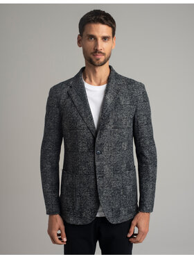 Borgio Borgio Marynarka avella_g Granatowy Slim Fit