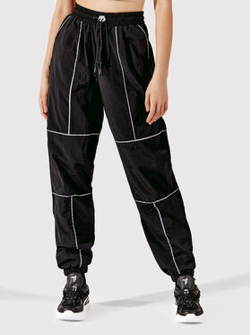 Togoshi Togoshi Spodnie materiałowe TG22-SPD002 Czarny Oversize
