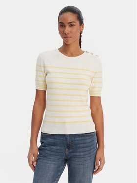 Morgan Morgan Sweter 251-MTERI Żółty Slim Fit