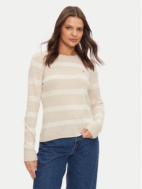 Tommy Hilfiger Tommy Hilfiger Svetr WW0WW44161 Béžová Regular Fit