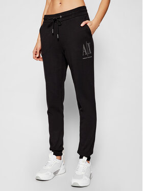 Armani Exchange Armani Exchange Spodnie dresowe 8NYPDX YJ68Z 1200 Czarny Regular Fit