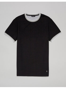 Borgio Borgio T-Shirt gerbini Czarny Slim Fit
