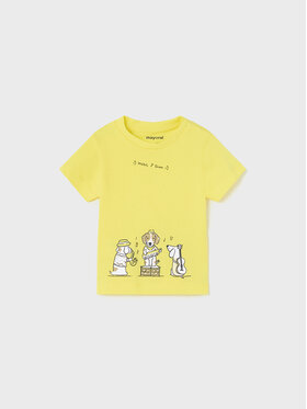 Mayoral Mayoral Tricou 1017 Galben Regular Fit