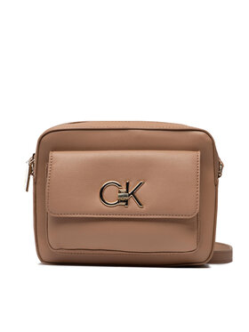 Calvin Klein Calvin Klein Handtasche Re-Lock Camera Bag With Flap K60K609114 Braun