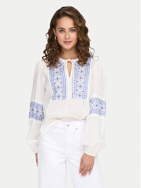 JDY JDY Блуза Lulu 15345478 Бял Regular Fit