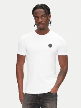 Just Cavalli Just Cavalli Tričko 78OAHT12 Biela Slim Fit